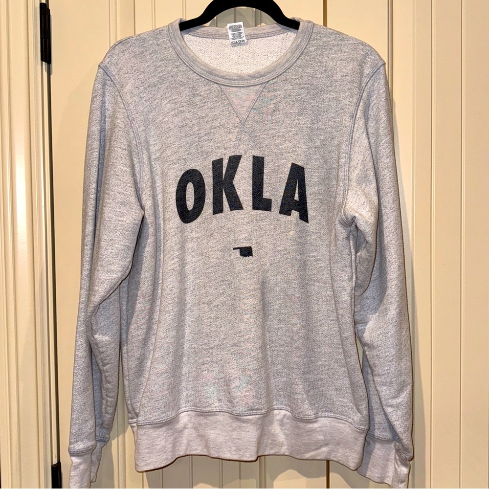 Large Gray Oklahoma Sweatshirt